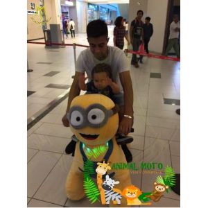 Hansel stuffed animal elephantl ridingon furry animals electric cars in shopping