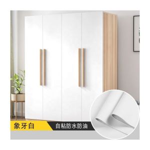 Decorative Film PVC Soft Touch Wallpaper Wardrobe Door Stickers 122cm Width