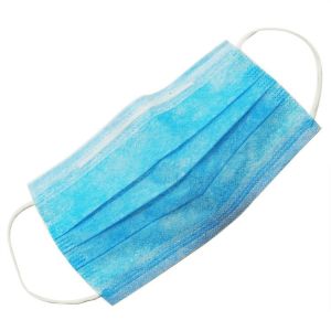 Eco Friendly Blue 3 Ply Face Mask , Disposable Non Woven Mask Non Irritating