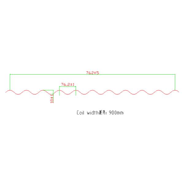 Manual Decoiler 7.5KW Roofing Sheet Making Machine With Hydraulic Cutting
