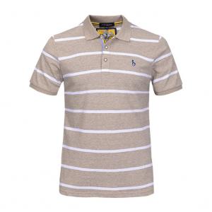 Quality Custom quality 100 cotton striped t shirt polo t-shirt men low moq for sale