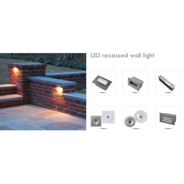 Square Led Mounted Wall Light Recessed 120 Degree Led Stair Lighting