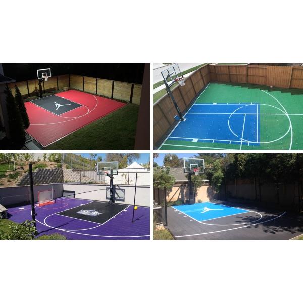 3x3 Basketball Court Tennis Court Tiles Interlocking Backyard Outdoor Tile Mat
