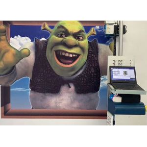 Custom Print Size 2280DPI Alu-Mg Wall Painting Printer