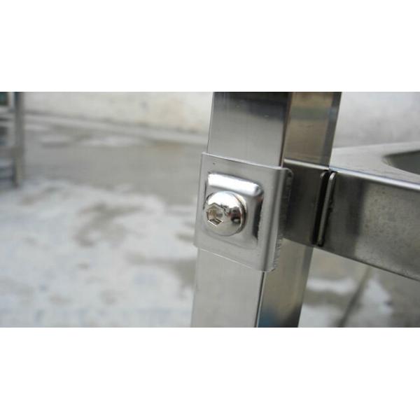 Removable Dining Food Stainless Steel Rolling Cart / Trolley For Restaurant