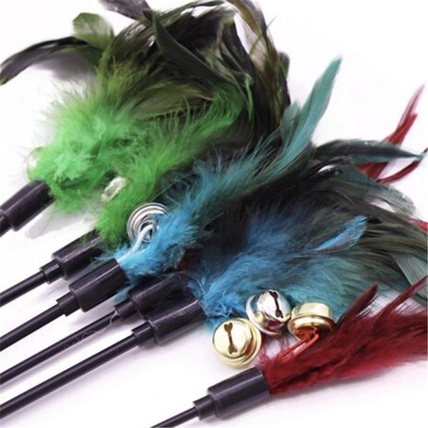 Buy Customized Professional Pet Supplies , Funny Feather Stickers Cat Feather Teaser at wholesale prices