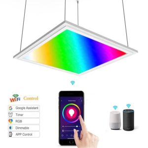 Remote Control RGBW LED Panel Light With Color Changing, 50000 Hours Lifespan