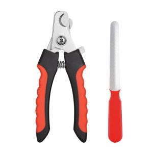 Stainless Steel Pet Nail Clipper With Safety Guard For Dogs Cats