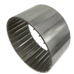 Mill Grade Aisi 304 316 Stainless Steel Wedge Wire Filter For Pump Equipment