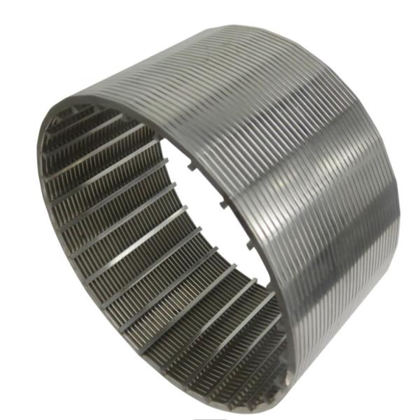 Mill Grade Aisi 304 316 Stainless Steel Wedge Wire Filter For Pump Equipment