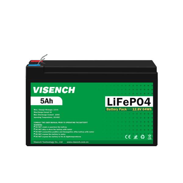 Buy Visench Direct factory high quality 12v 5ah  lithium battery 12v 200ahDeep 6000 Cycles Solar Lifepo4 Rechargeable at wholesale prices