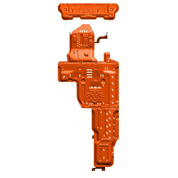 Jeep Wrangler Underbody Shield 3D Skid Plate for Chassis and Transmission Protection