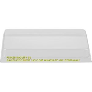 18 Oz Rectangle Long Straight Wooden Containers - Containers Sold Separately,