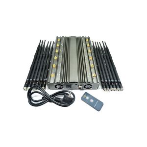 80 Meters 5G Signal Jammer 12 Omni Antennas Handheld Powerful