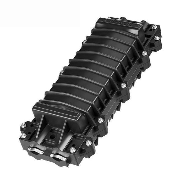 Outdoor Waterproof Fiber Optic Splice Closure with 2 In 2 Out Ports for 24-48