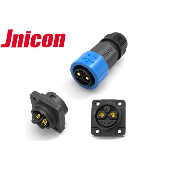 PA66 Material Waterproof Circular Connectors M23 Push Lock 50A 500V For E Scooter