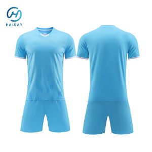 unique design football jersey set, stable pattern breathable fabric for man and