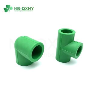 Sch40 Wall Thickness Green PPR Pipe Fitting for Hot Water Supply and Customizati