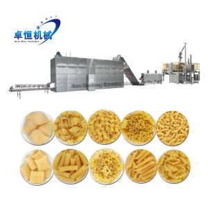 Electric Macaroni Extruder Pasta Making Machine Line Stainless Steel Constructio