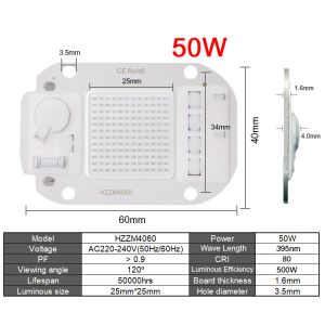 Quality 395nm UV LED Module 50W 220V For Germicidal Disinfection Ultraviolet Cure for sale