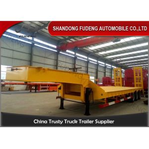 70 Ton 13 Meters Carbon Steel Q345B Lowbed Semi Trailer