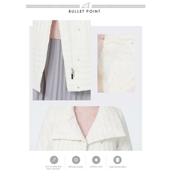 2XL 50 Demi Season Coat Gray Green Down Trench Coat Loose Design