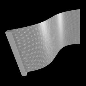 Indoor Lighting LED Transparent Film Screen Ultra Thin Flexible DC5V P10