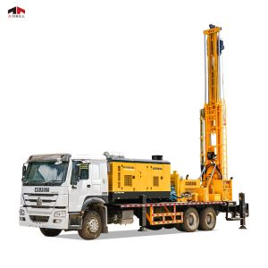 93KW Truck Mounted Water Well Drilling Rig 300m Depth