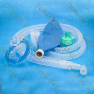Disposable Breathing Filter Kit Ventilator Kit Corrugated Anesthesia Circuit For