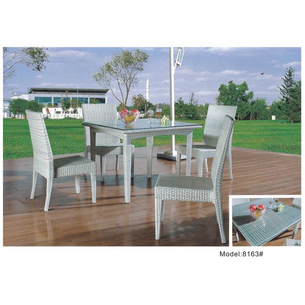Buy 4pcs armless dining chairs with sturd table-8163 at wholesale prices
