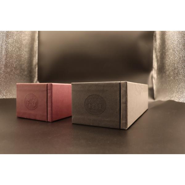 High End Leather Paper Luxury Wine Gift Box for packaging FSC ISO ROHS certificate, slide door opening