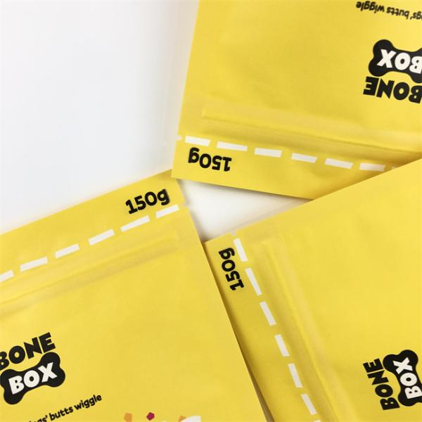 CMYK Pet Food Packaging Aluminum Foil Bag Stand Up With Zipper