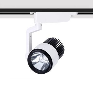Aluminum LED Track Spotlight Cylindrical Hanging Track Lights
