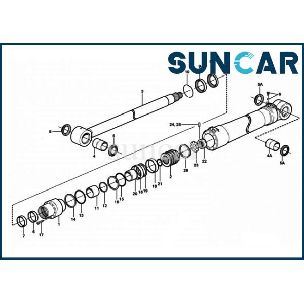 VOE14521933 Boom Cylinder Service Kit 14521933 For SUNCARVO.L.VO Wheel Excavator EW180B EW200B