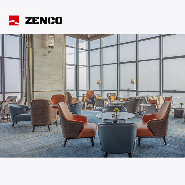 Buy Light Luxury Style Hotel Lobby Furniture, With Four Leisure Chairs And Coffee Table at wholesale prices