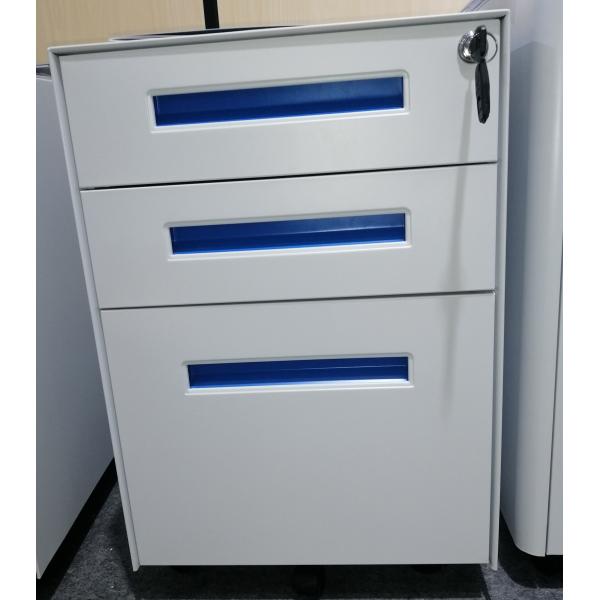 3 Drawer Steel Pedestal Cabinet Manufacturers Powder Coating