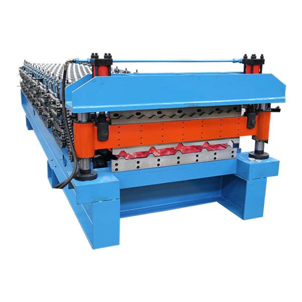 Buy 0.3-0.8mm Roof Wall Panel Double Deck Roll Forming Machine 380V 50Hz at wholesale prices