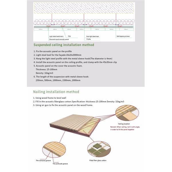 Meeting Room Wooden Grooved Acoustic Panel Sound Absorbing Panels