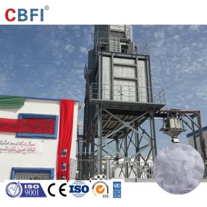 Rake Structure Flake Ice Making Machine With Hanbell Screw Type Compressor