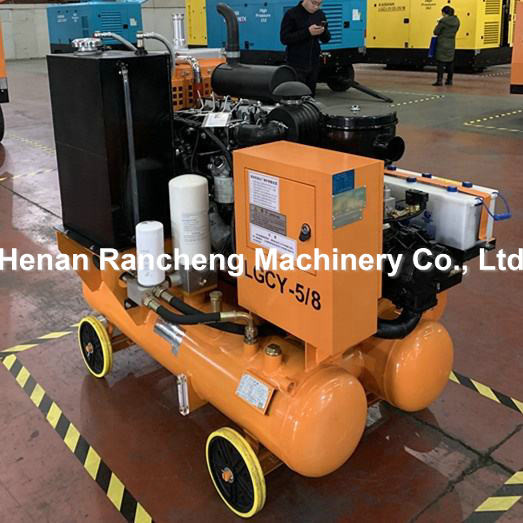 LGCY - 5 / 8 36.8kw Air Drilling Compressor 8 Bar Working Pressure Diesel Engine