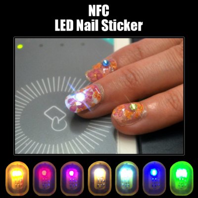 Microchip RFID NFC Sticker , NFC Led Nail Stickers For Finger