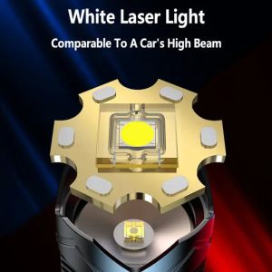 Brightest Rechargeable LED Flashlight IP65 Waterproof Aluminum Alloy Zoom