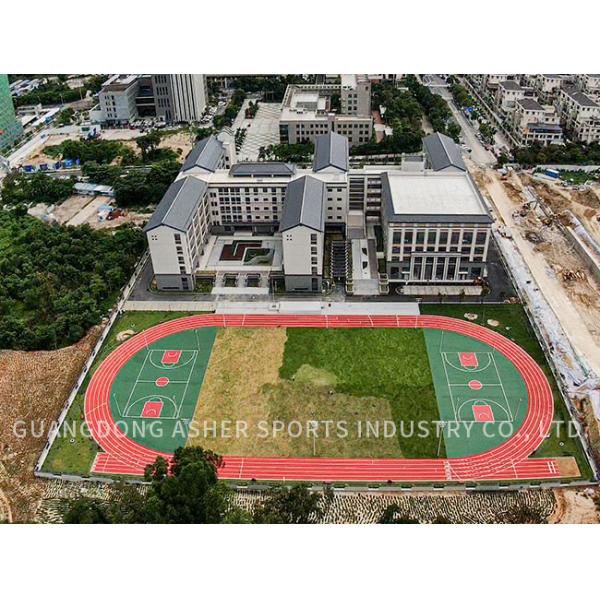Buy Durable Low-maintence Plastic Running Track Prefabricated Running Track With 157.6% Elongation at wholesale prices