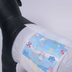 China Custom Disposable Pet Diaper Super Absorbent Leak Proof Male Puppy Diapers on sale