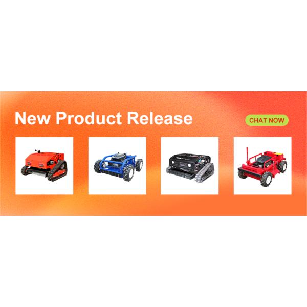 Gasoline Crawler Robot Lawn Mower Self Propelled Remote Control Walking Tractor Garden Grass Cutting Machine