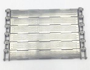 High Temperature Wire Mesh Conveyor Belt Slat Band Plate
