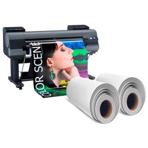 Micro Porous RC Luster Waterproof Photo Paper For Wide Format Inkjet Printing