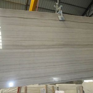 Quality Hot selling big slab polished wood grain marble tile for sale