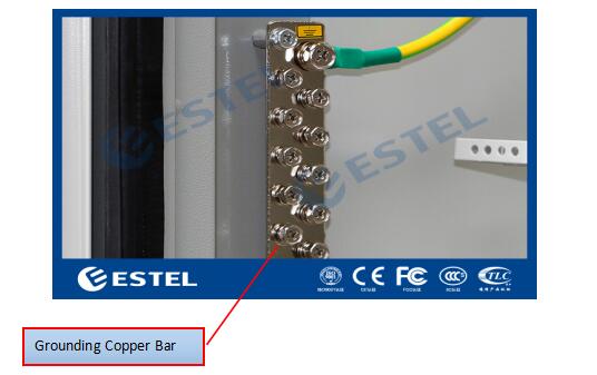 Professional PDU IP55 Outdoor Telecom Cabinet Grey Color 1800X900X900 mm