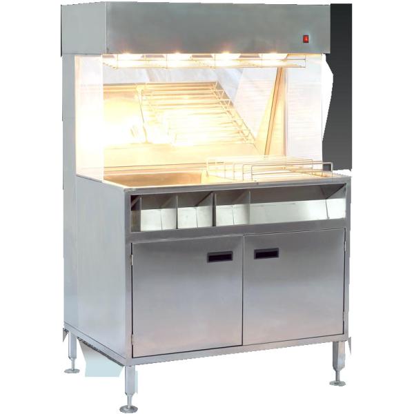 Buy 60cm Width French Fries Chips Display Warmer 304SUS Material at wholesale prices